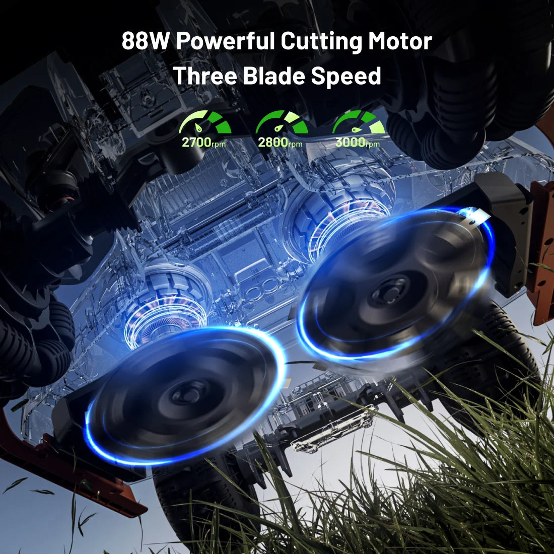 LUBA 3 AWD 1500H Robot Lawn Mower with Garage , 0.37Acres,360° Lidar+Dual-Cam AI Vision, 80% Slopes,2.2-4.0In Cut