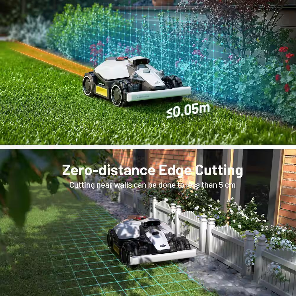 Luba Mini AWD 7.9 In. RTK Robot Lawn Mower (1/3 Acre) Adjustable Cutting Height (2.2 In. - 4 In.) All Terrain, AI Vision