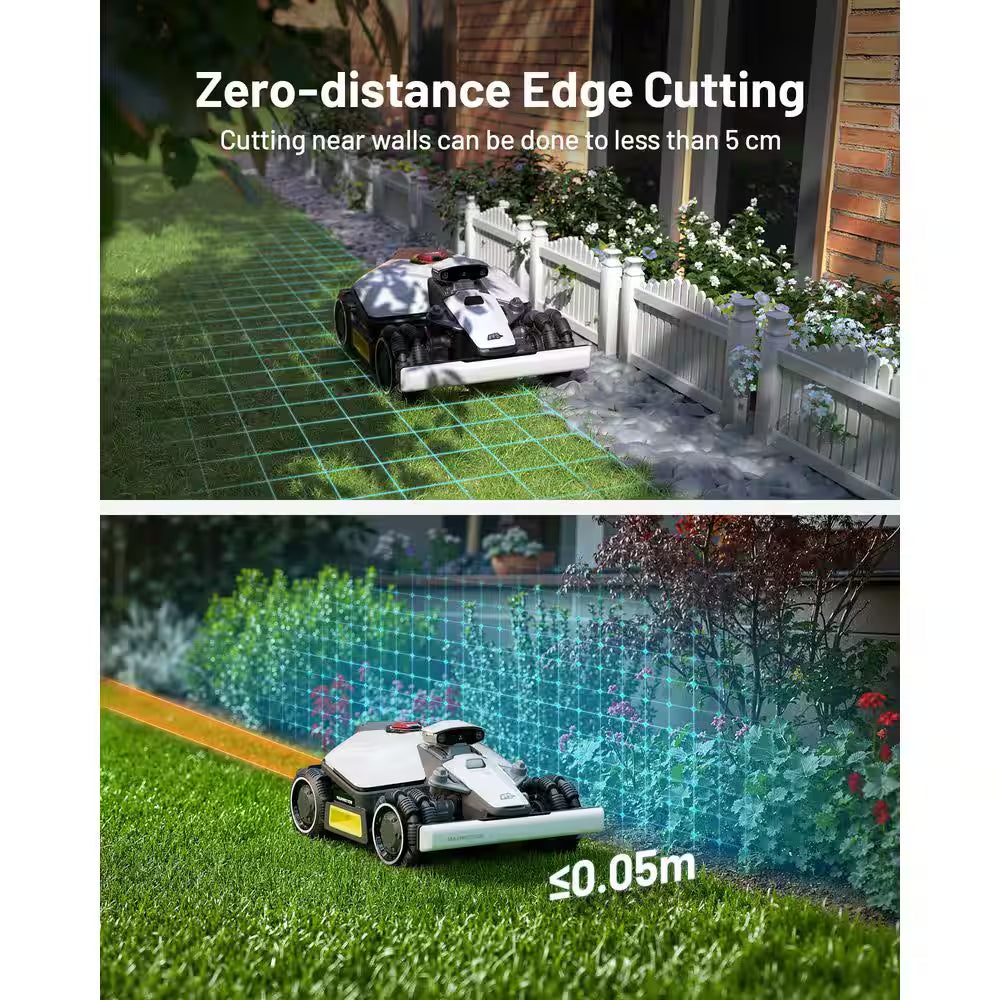 Luba Mini AWD 7.9 In. RTK Robot Lawn Mower (1/4 Acre) Adjustable Cutting Height (2.2 In. - 4 In.) All Terrain, AI Vision