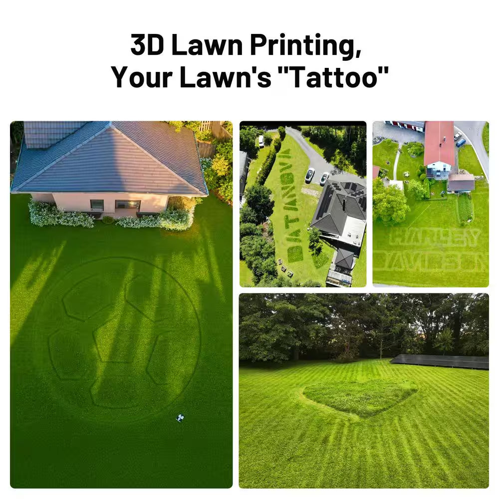 Luba Mini AWD 7.9 In. RTK Robot Lawn Mower (1/3 Acre) Adjustable Cutting Height (2.2 In. - 4 In.) All Terrain, AI Vision